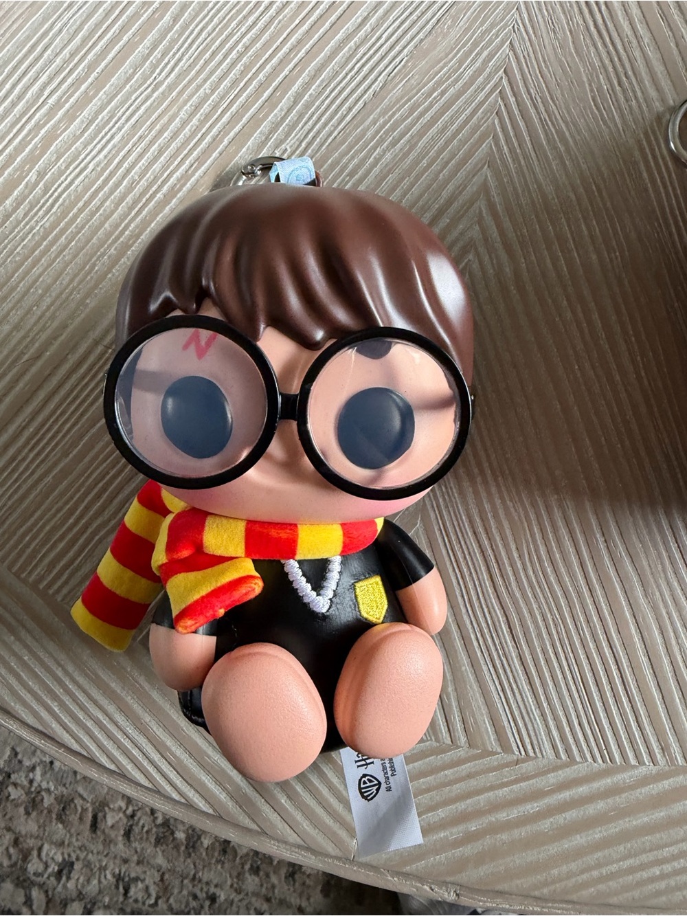 Harry Potter Kids Plush Keychain - Brown Hair with Red & Yellow Scarf
